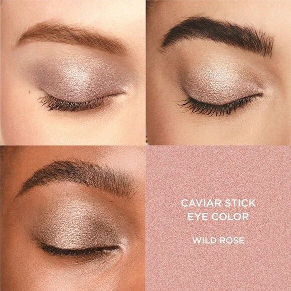 Laura Mercier Caviar Stick Eye Shadow Stick Roseglow Shimmer in Wild Rose BNIB - Picture 3 of 11